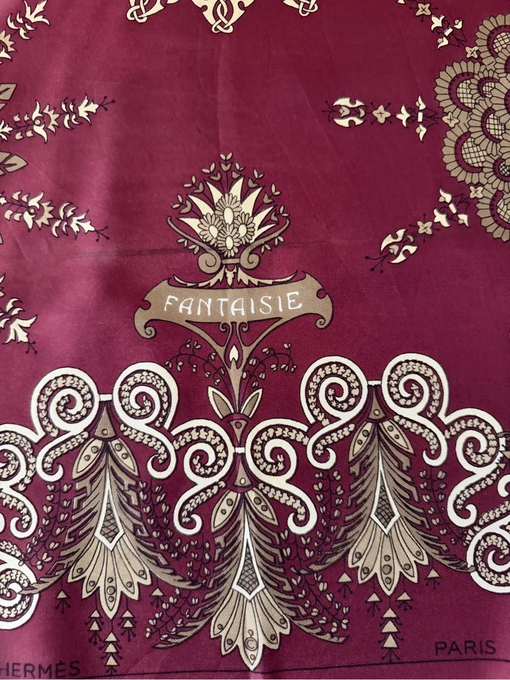 Hermès Fantaisie Silk Scarf.